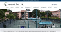 Desktop Screenshot of lauderdaletennisclub.com