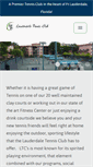 Mobile Screenshot of lauderdaletennisclub.com